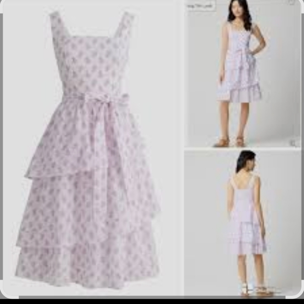 J. Crew Lilac Layered Kids Dress